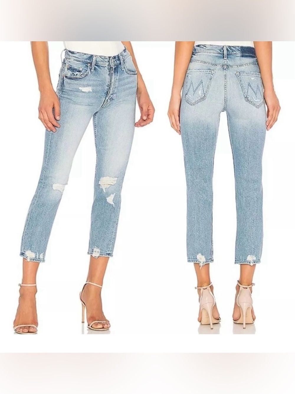 Mother Superior The Tomcat The Confession Jeans Wash Blue Ripped Distressed 27